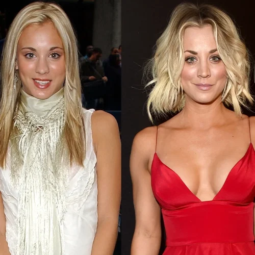 Kaley Cuoco Before and After