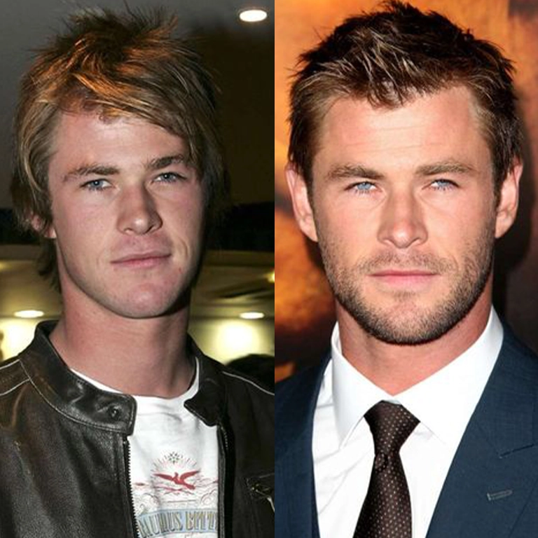 Chris Hemsworth Natural Hair Look