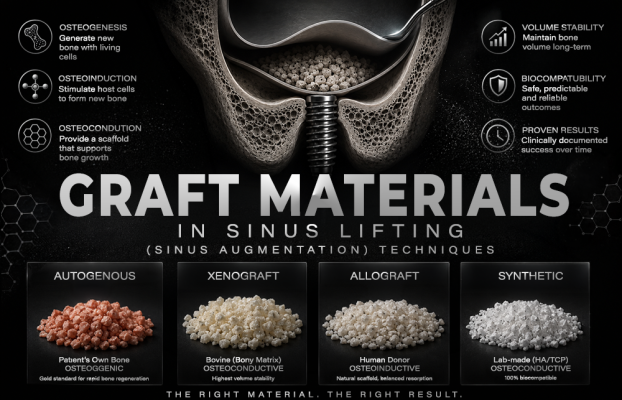 Comparison of Graft Materials in Sinus Lifting (Sinus Augmentation) Techniques