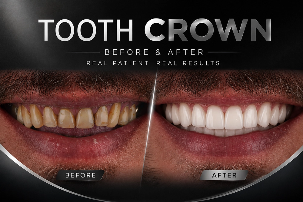 Tooth Crown Before and After: Realistic Results Explained