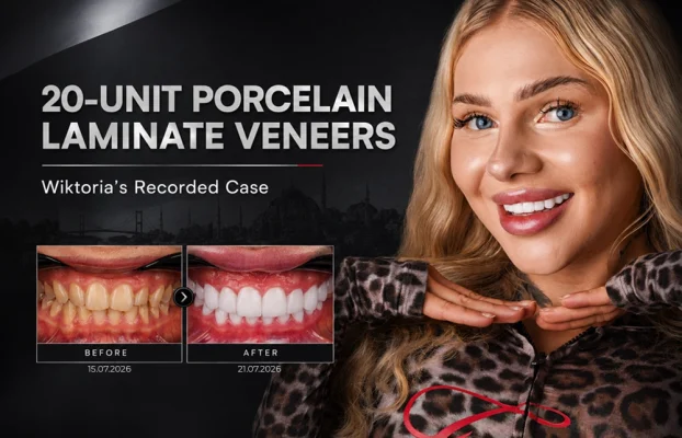 A 20 Unit Porcelain Laminate Veneer Rehabilitation: Wiktoria’s Recorded Case