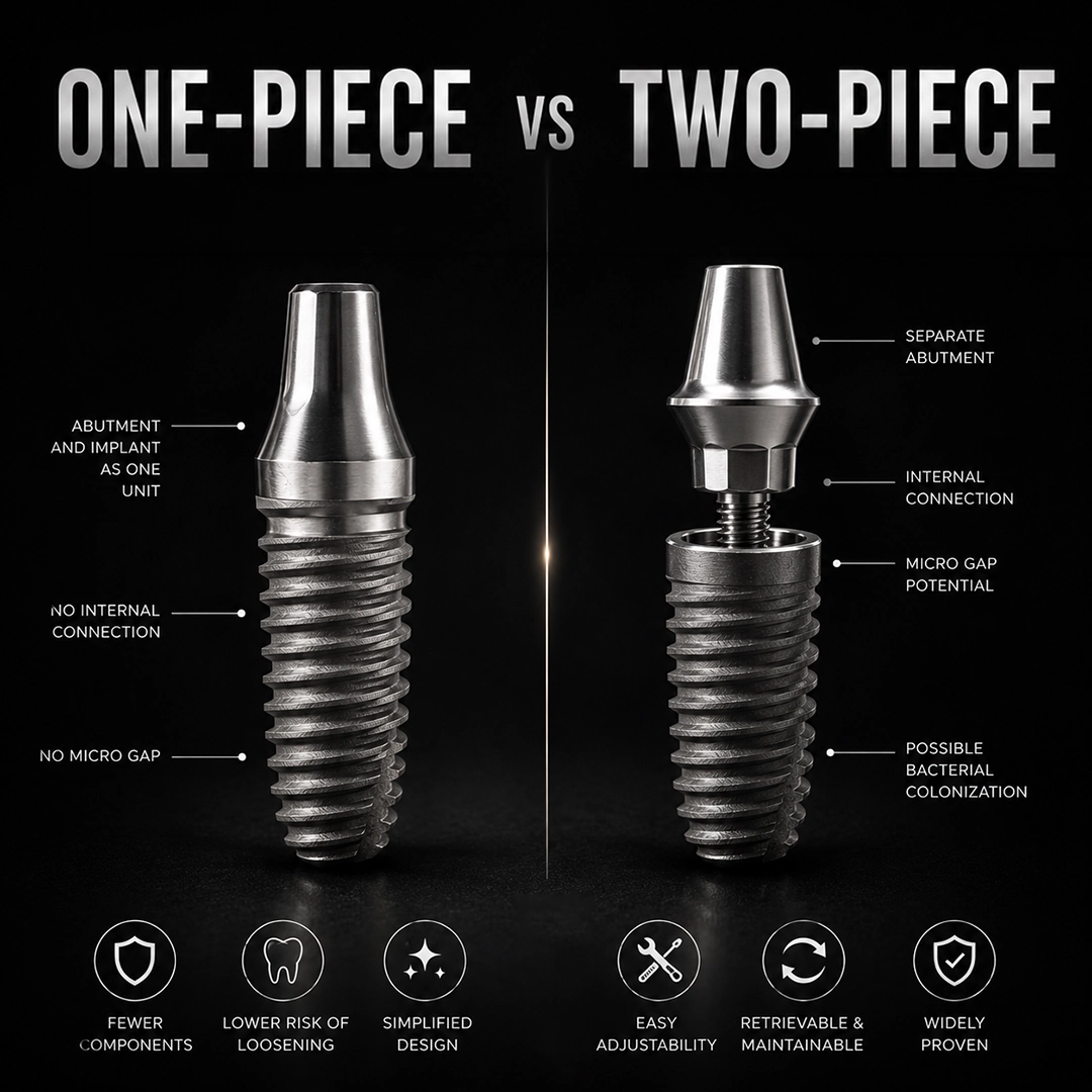 One-Piece Implants The Other Screwless Design
