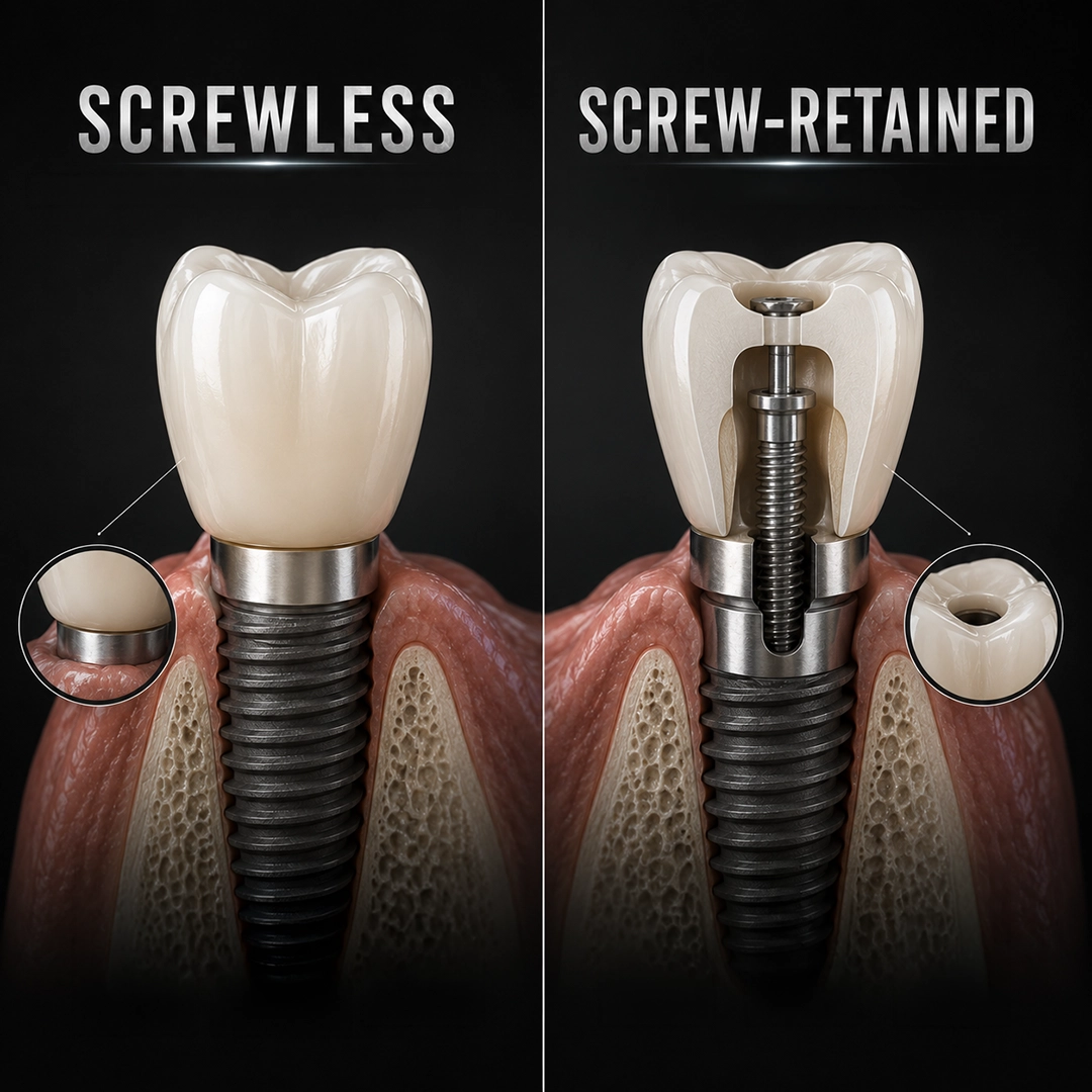 When Do We Choose Screwless Over Screw-Retained