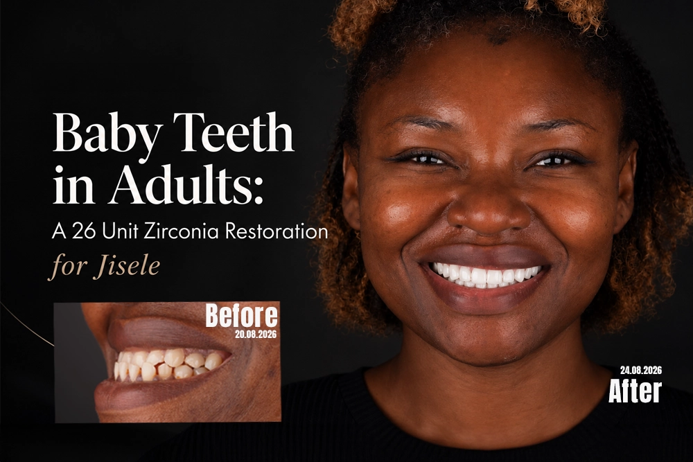 Baby Teeth in Adults: A 26 Unit Zirconia Restoration for Jisele